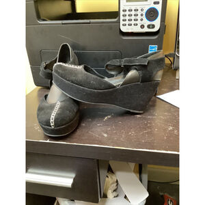 Antelope830 Sz EU 40 US 8.5 Women's Suede Platform Mary Jane Shoes Black